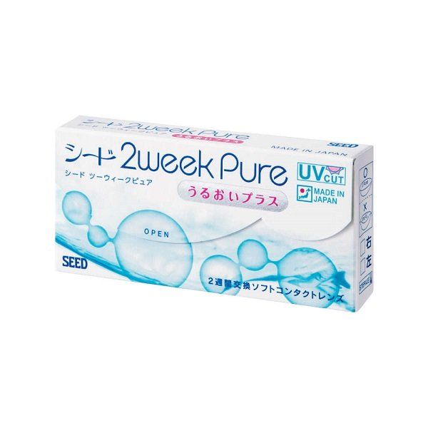 Kính Áp Tròng 2 Tuần Không Màu Dành Cho Cận Thị/ Viễn Thị Seed 2weekPure Up