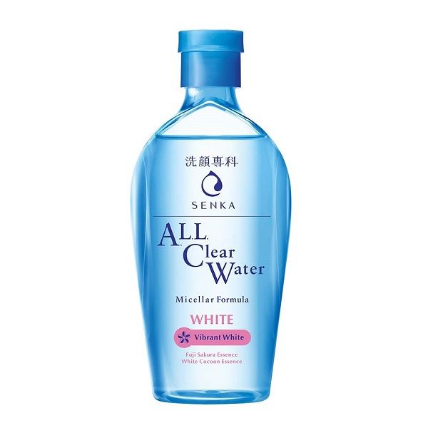 Nước Tẩy Trang Dưỡng Trắng Senka A.L.L Clear Water Micellar Formula White 230ml