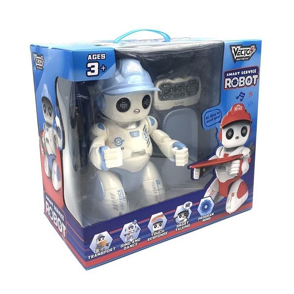 Đồ Chơi Chú Robot Quản Gia Thông Thái Vecto (Xanh Dương) VT18083/BLU