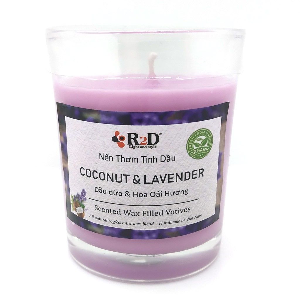 Nến Thơm Tinh Dầu Coconut &Lavender 8.5x7.1