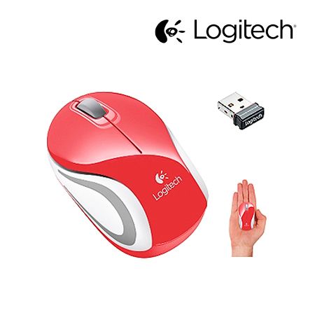 CHUỘT KHÔNG DÂY LOGITECH M187 WIRELESS/OPTICAL/AA/MINI/ĐỎ (RED)/NB