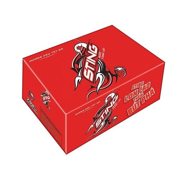 Nước Tăng Lực Sting Red Sleek 330ml - Thùng 24 Lon