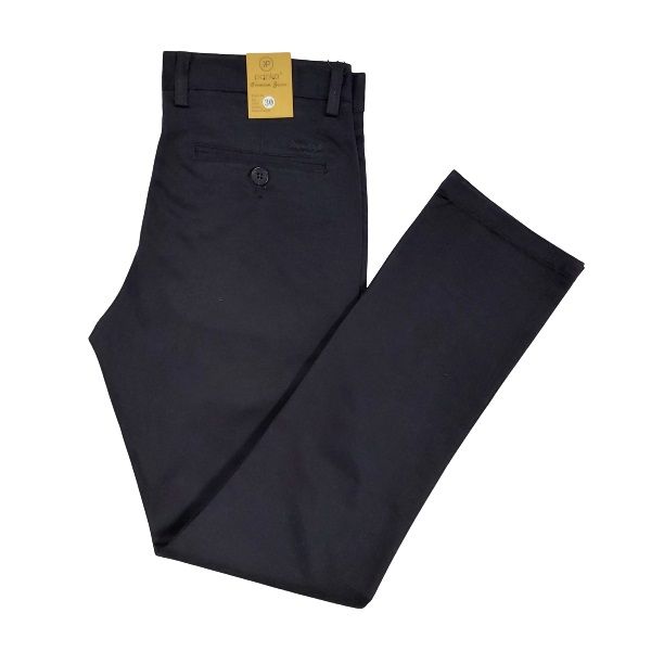 Quần Kaki Nam Thun Form Slim Nam Papka Màu Đen 2043 (Store 5703)