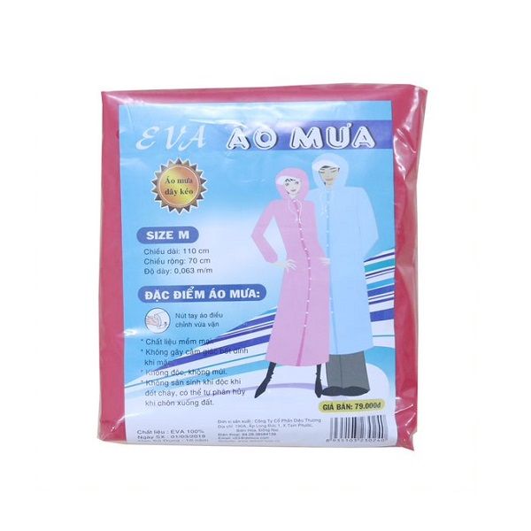 Áo Mưa Eva Dây Kéo Size M
