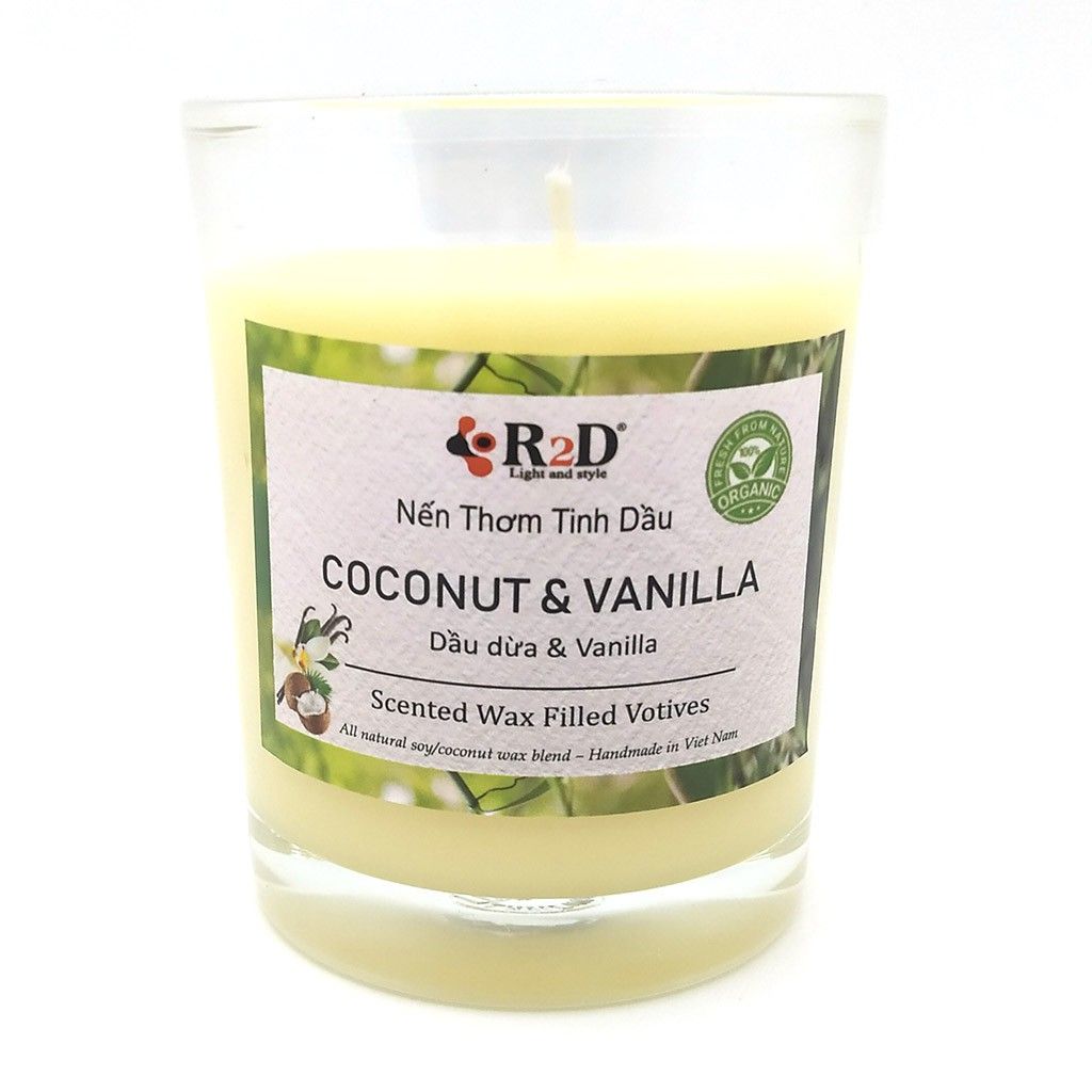 Nến Thơm Tinh Dầu Coconut &Vanilla 8.5x7.0