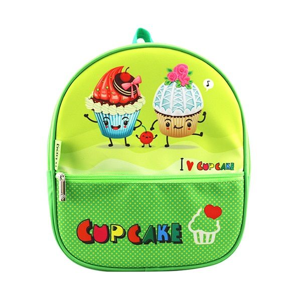 Balo Mẫu Giáo B.bag Wonderland - Cup Cake B-12-058 Màu Xanh Lá