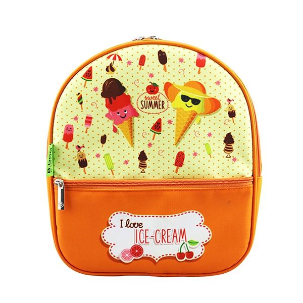 Balo Mẫu Giáo B.bag Wonderland - Ice Cream B-12-060 Màu Cam