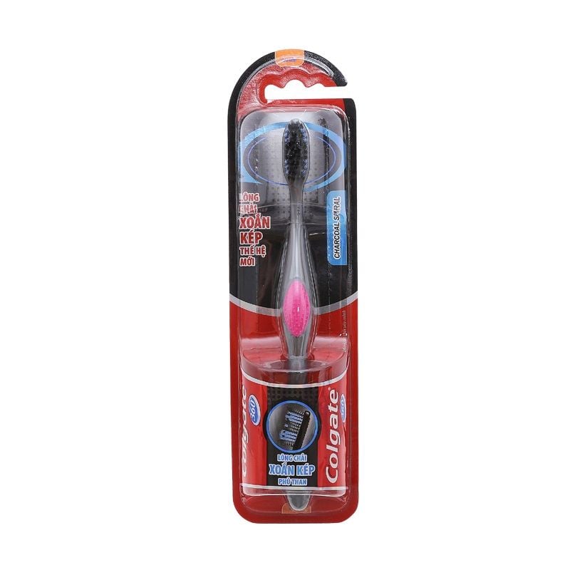 Bàn Chải Đánh Răng Colgate 360 Charcoal Spiral