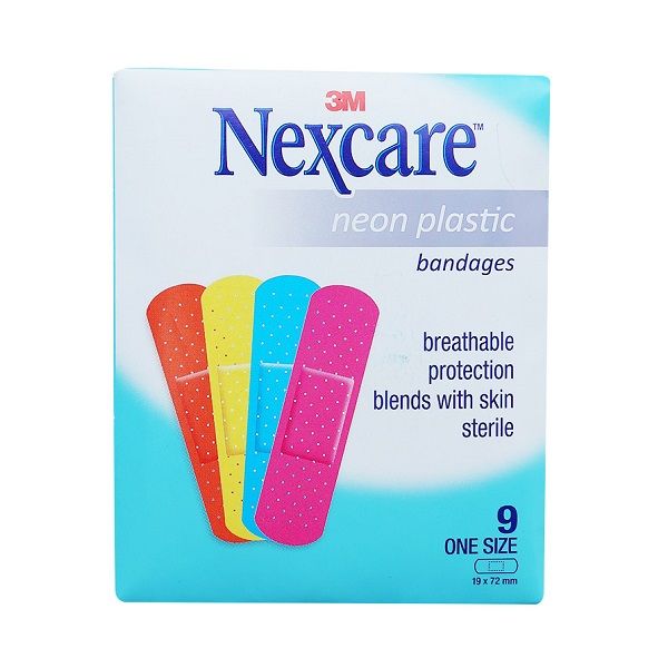 Băng Cá Nhân 3M Nexcare Màu Neon 9 Miếng