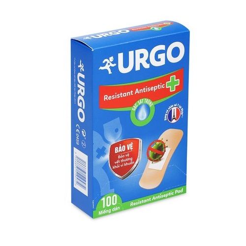Băng Cá Nhân Urgo Resistant Antiseptic - 100 Miếng