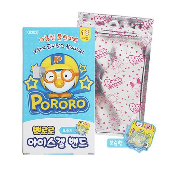 Băng Keo Cá Nhân Pororo - Hộp 18 Miếng (25 x 25mm)