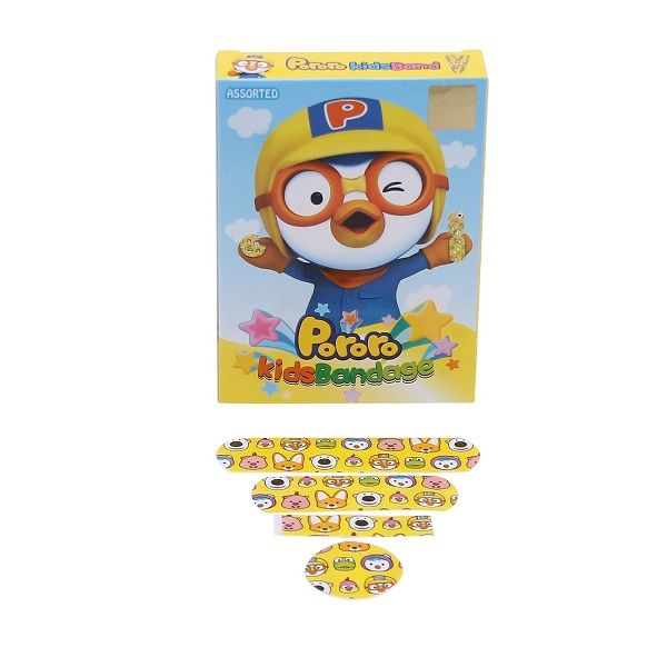 Băng Keo Cá Nhân Pororo - Hộp 20 Miếng (4 Size)