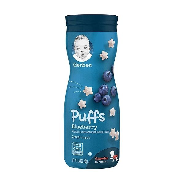 Bánh Ăn Dặm Gerber Puffs Vị Việt Quất 42g