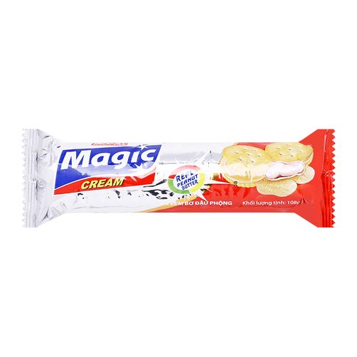 Bánh Magic Cracker Kem Đậu Phộng 108g