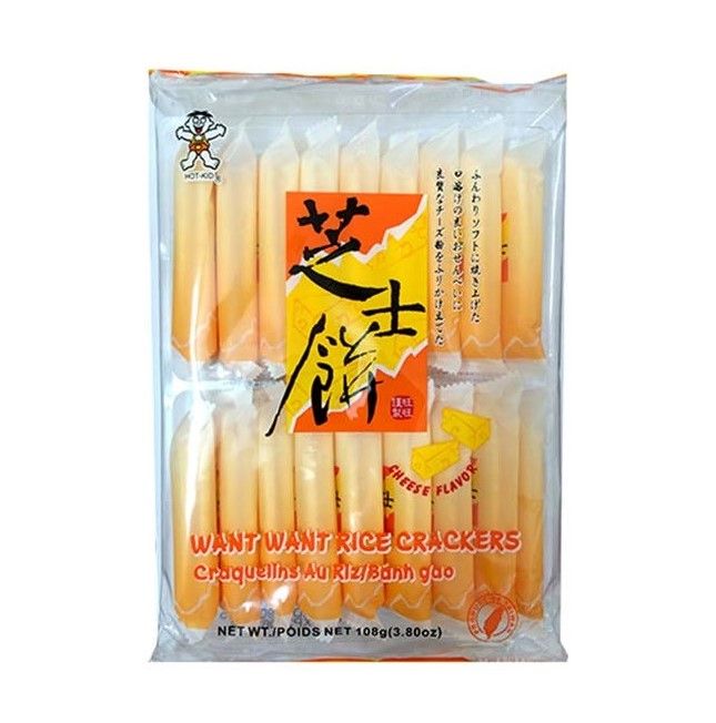 Bánh Quy Gạo Want Want Vị Phô Mai - 108g
