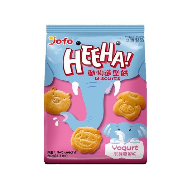 Bánh Quy Hình Thú Vị Sữa Chua Jofo Heeha Biscuits Yogurt Flavor 60g