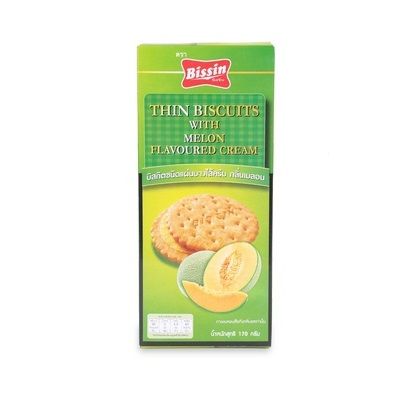 Bánh Quy Kem Dưa Lê Bissin - Hộp 170g