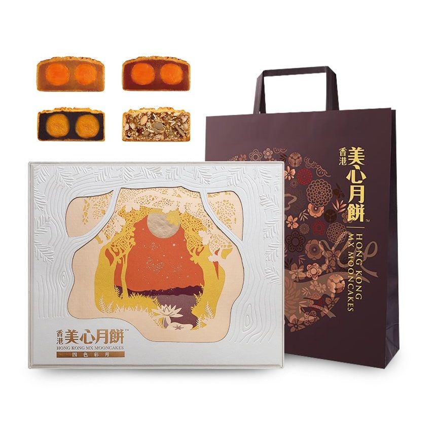 Meixin - Hộp Bánh Trung Thu Mei-xin Trăng Thu Tứ Nguyệt 740G