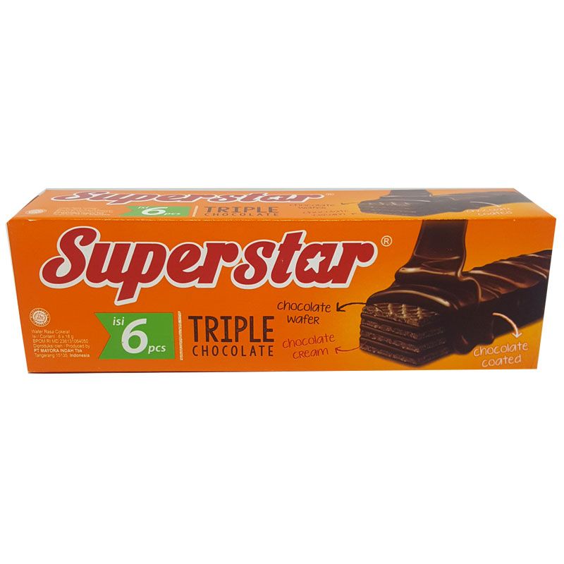 Bánh Xốp Super Star Sôcôla - Gói 108g