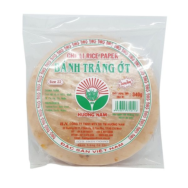 Bánh Tráng Ớt Hương Nam - Gói 340g