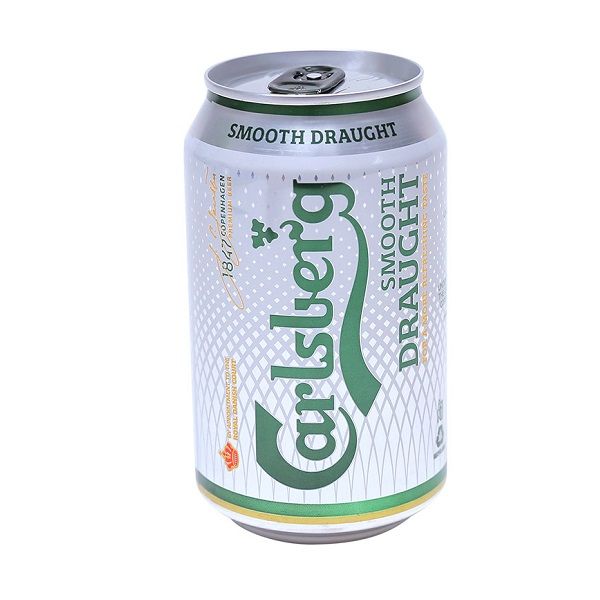 Bia Carlsberg Smooth Draught - Lon 330ml