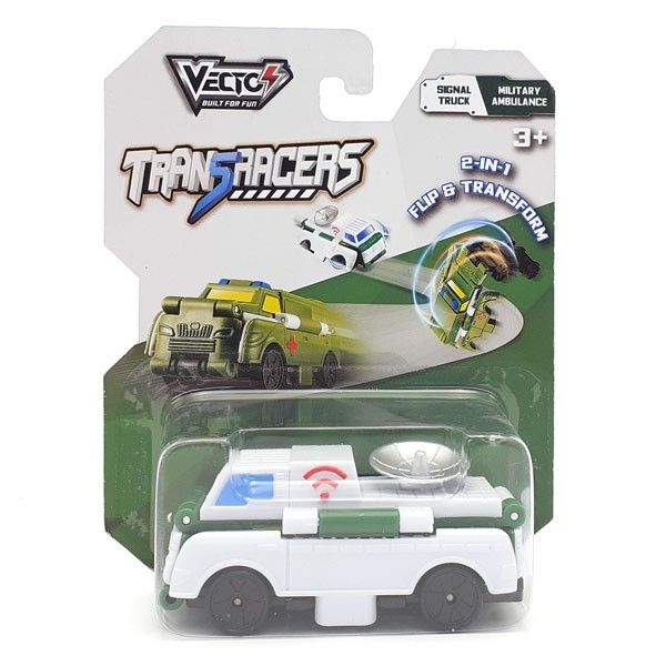 Đồ Chơi Xe Radar Biến Hình Xe Cứu Thương Vecto Transracers VN463875-15