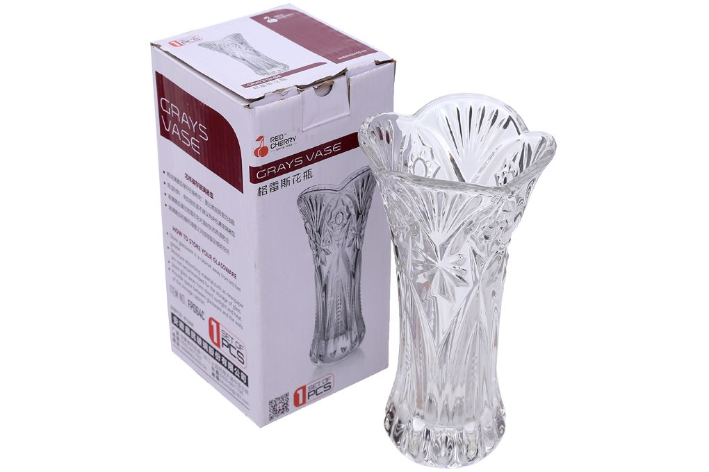 Bình Hoa Thủy Tinh 20cm Chung Mộc Hùng
