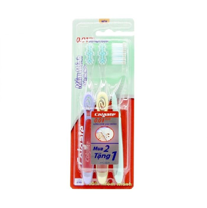 Bàn Chải Đánh Răng Colgate Slim Soft Chăm Sóc Nướu 2 + 1