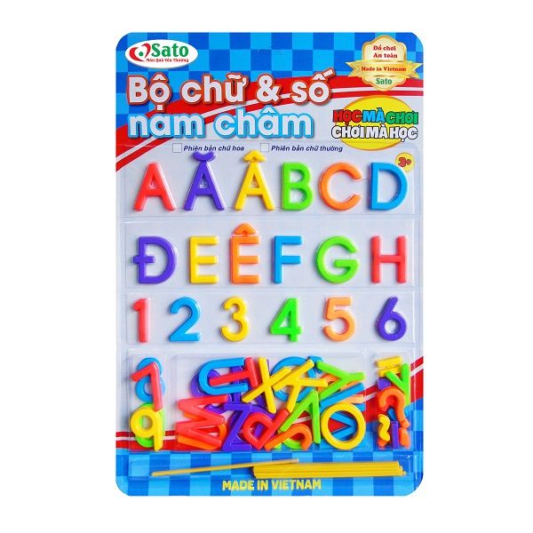 Bộ Chữ Và Số Nam Châm - Chữ Hoa Sato 93