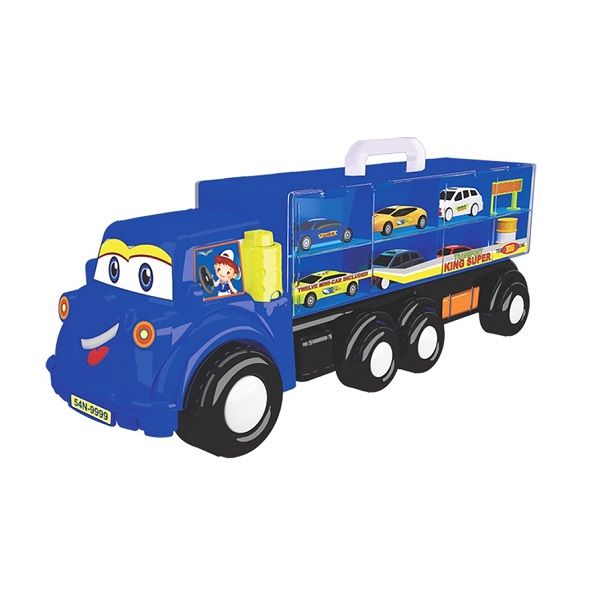 Bộ Đồ Chơi Xếp Hình 256 (L3 - Xe Container Chở 12 Xe Hơi Nhỏ)