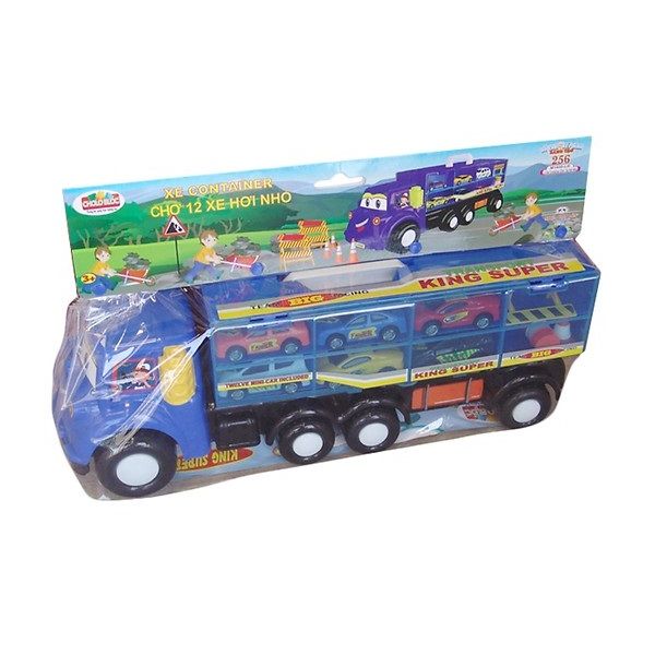 Bộ Đồ Chơi Xếp Hình 256 (L3 - Xe Container Chở 12 Xe Hơi Nhỏ)