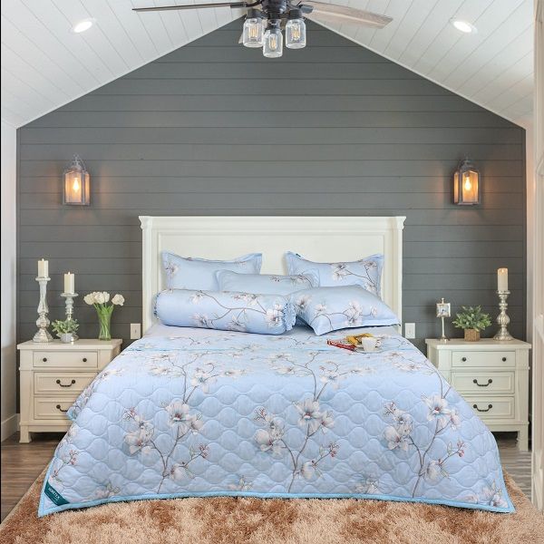 Bộ Drap Gối Tencel 180x200cm (Giao Màu Ngẫu Nhiên)