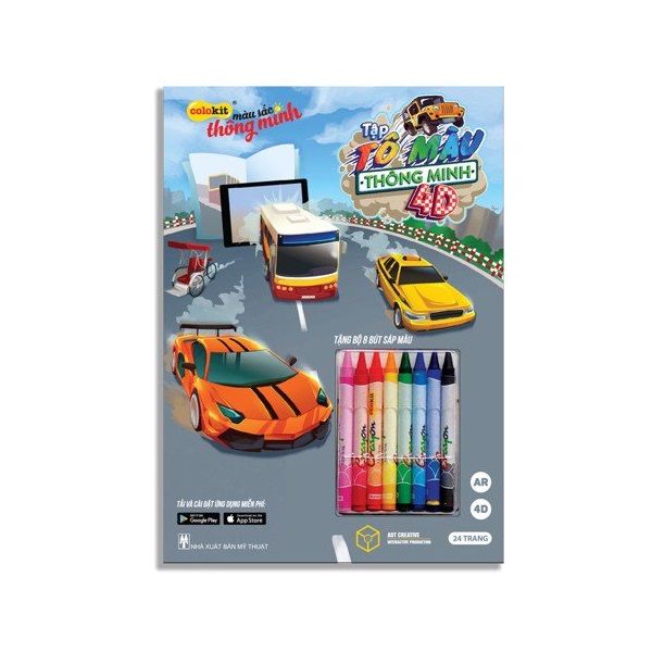 Bộ Tập Tô Màu Thông Minh 4D Colokit CB-C023/4D