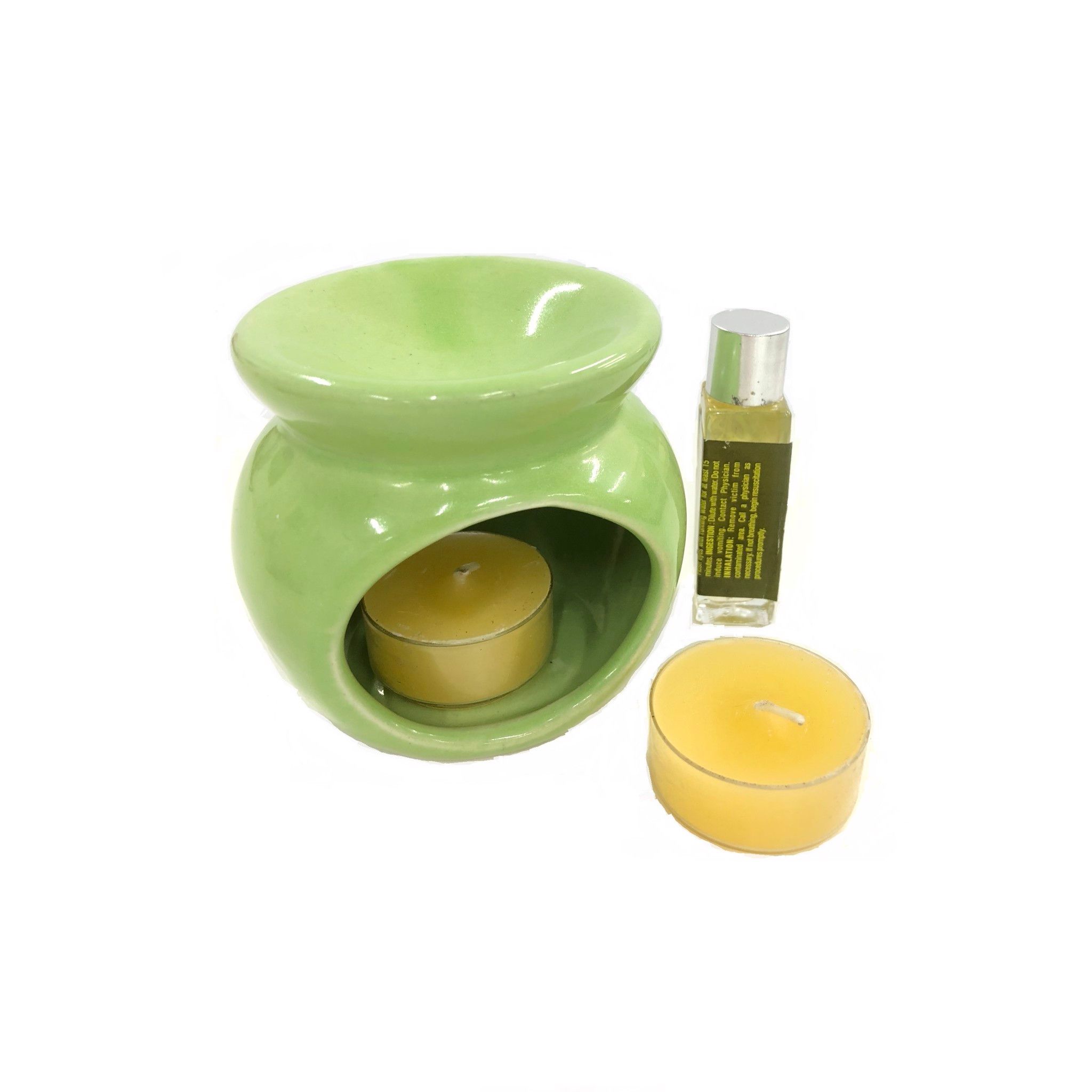 Bộ Nến Tinh Dầu Đế Sứ Thấp Spriing