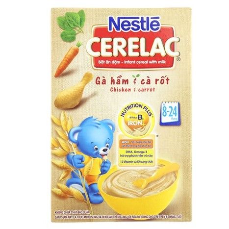 Bột Ăn Dặm Gà Hầm Cà Rốt Nestel Cerelac - 200g