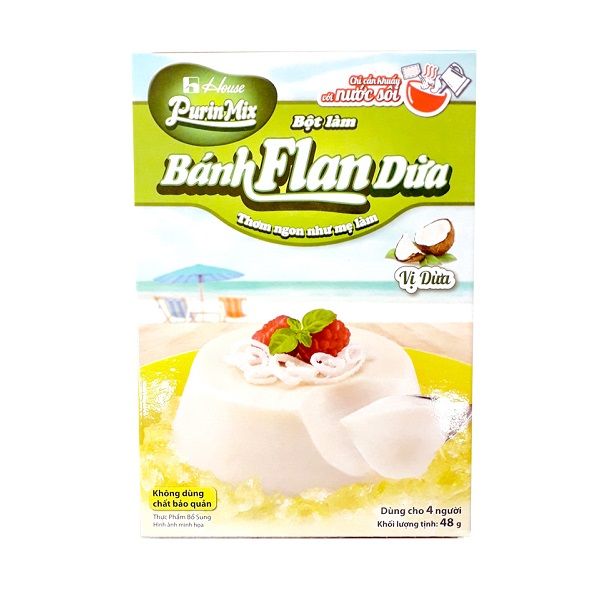 Bột Bánh Flan Purin Mix Vị Dừa (48g)