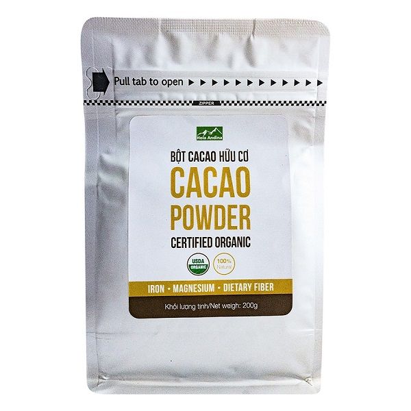 Bột Cacao Hữu Cơ Hola Andina Túi 200g