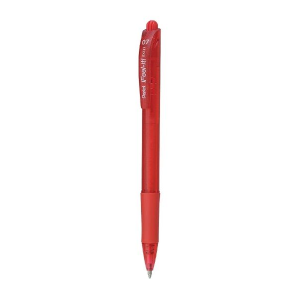 Bút Bi Bấm Pentel 0.7 BX-417 Đỏ