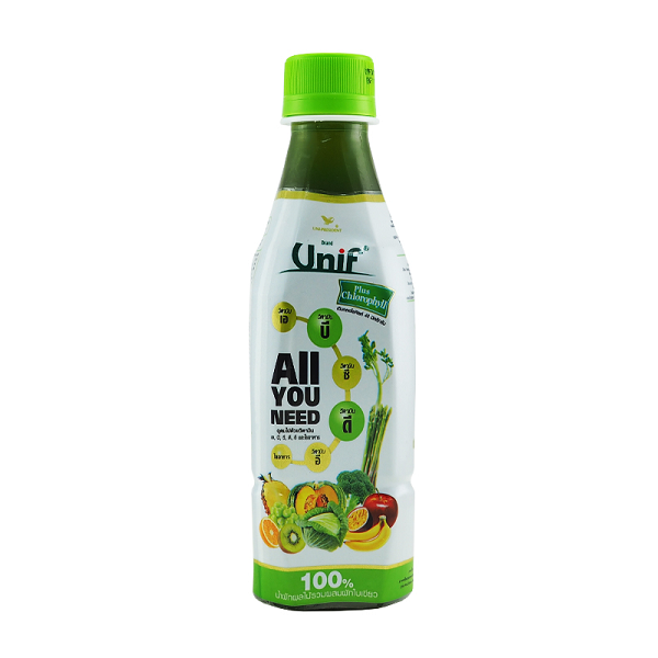 Nước Ép Hỗn Hợp UNIF Rau Cũ Quả Chai 300ML (Chai Xanh)