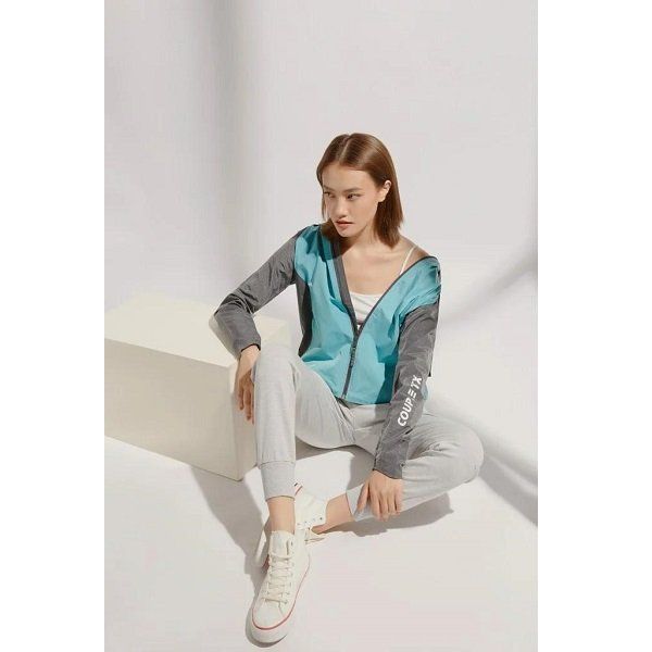 Áo Khoác Dù Trượt Nước Phối Màu Xanh Mint Couple TX 1011