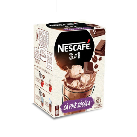 Cà Phê Hòa Tan Nescafe 3 trong 1 Socola - 10 Gói x 20g