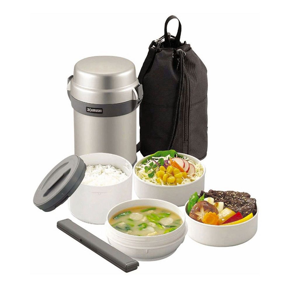 Cà Men Giữ Nhiệt Zojirushi SL-JAF14-SA 4 Ngăn (1.3L) - Bạc