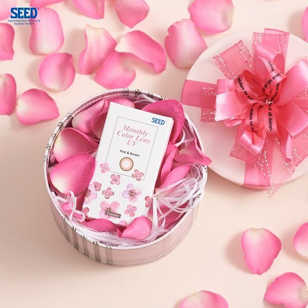 Kính Áp Tròng 1 Tháng Màu Dành Cho Cận Thị/ Không Độ Seed Monthly Color Lens UV