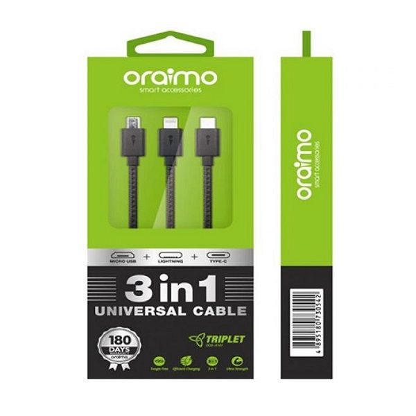 Cáp Sạc Oraimo 3 Trong 1 OCD-X101 2A 1m