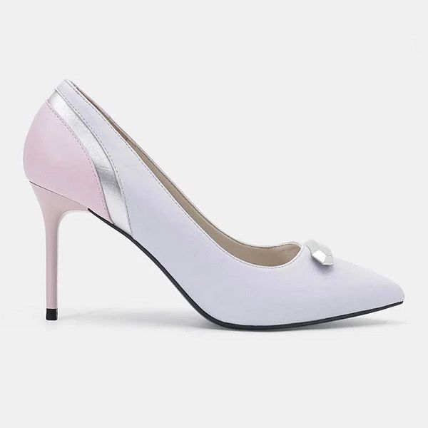 Giày Cao Gót Pump Gót Thanh Màu Xanh CG09128-XANH (Store 1001)