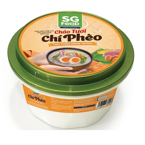 Cháo Tươi Chí Phèo Thịt Thăn Hành Trứng SGF 350gr