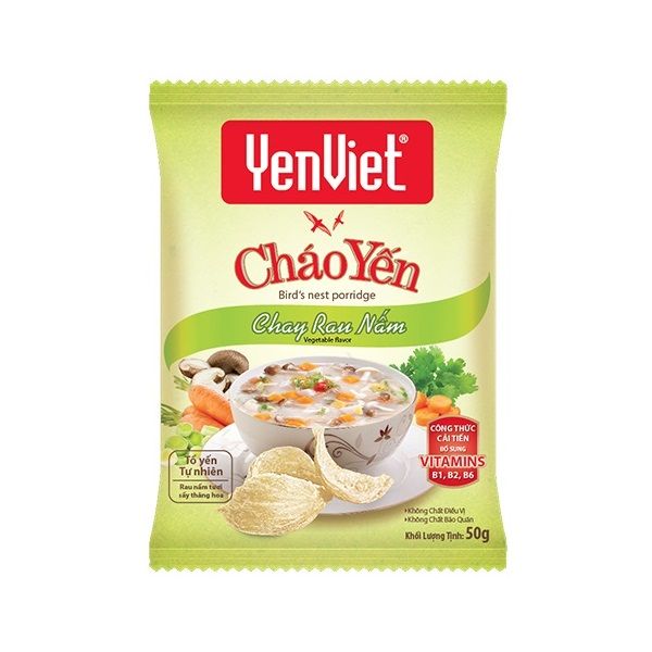 Cháo Yến Chay Rau Nấm Yến Việt 50g