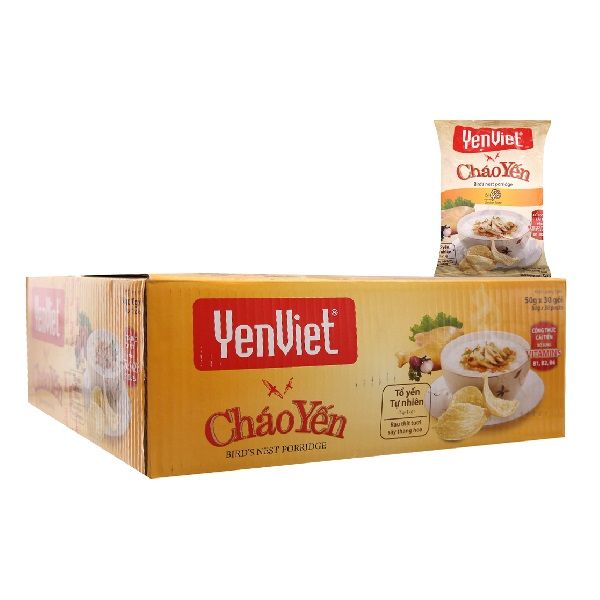 Cháo Yến Gà Yến Việt 50g - Thùng 30 gói