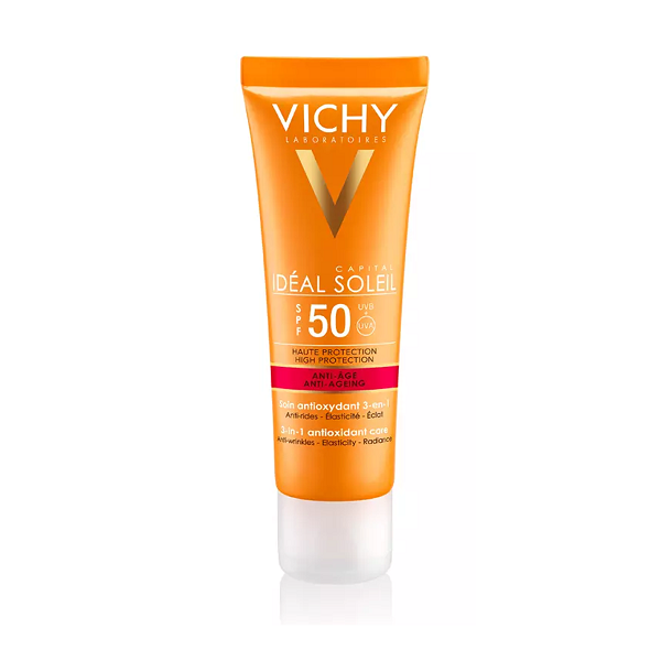 Kem Chống Nắng Vichy Bảo Vệ, Chống Lão Hóa Anti-Ageing SPF50 UVB+UVA 50ml