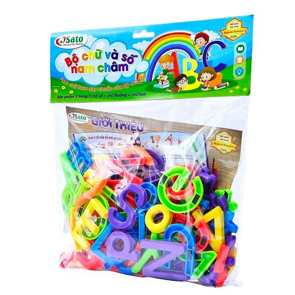 Bộ Chữ Và Số Nam Châm Tổng Hợp Sato 96
